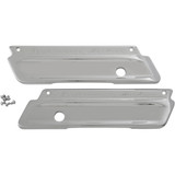 Performance Machine Chrome Saddlebag Latch Covers for 1993-2013 Harley - Smooth