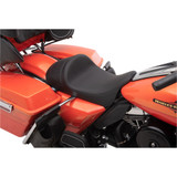 Drag Specialties EZ-On Low Profile Forward Positioning Solo Seat for 2008-2023 Harley Touring - Solar Reflective Leather