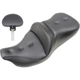 Saddlemen Road Sofa Seat with Backrest for 2008-2023 Harley Touring - Pillow Top