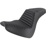 Saddlemen Black Step Up Seat for 2018-2023 Harley Softail Breakout - Front TR / Rear LS