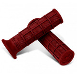 ODI HART-LUCK Signature FULL-WAFFLE Slip-On 1" Grips - Ox Blood Red