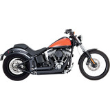 Vance & Hines Shortshots Staggered Exhaust for 2012-2017 Harley Softail - Black