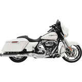 Bassani B4 2-into-1 Exhaust System for 2017-2023 Harley Touring - Straight Can Muffler - Chrome