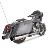 S&S 4-1/2" MK45 Performance Mufflers for 2017-2022 Harley Touring - Chrome / Black End Caps