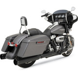 Khrome Werks 4.50" HP-Plus Slip-On Mufflers for 2017-2022 Harley Touring - Black / Black Klassic Tip