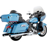 Vance & Hines 4.5" Hi-Output Slip-On Mufflers for 1995-2016 Harley Touring - Chrome