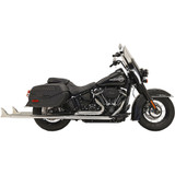 Bassani True Duals with 2-1/4" Fishtail Mufflers for 2018-2023 Harley Softail FLHC/ FLDE - Chrome