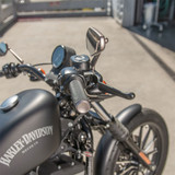 Arlen Ness Knurled Grips for Harley - Titanium