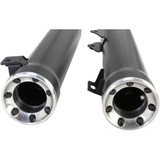 Cobra 3" Slip-On Mufflers with Race-Pro Tips for 2008-2017 Harley Dyna Fat Bob & Wide Glide - Black