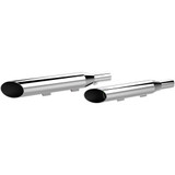 Khrome Werks 3" HP-Plus Slip-On Mufflers for 2004-2013 Harley Sportster - Chrome Slash-Cut