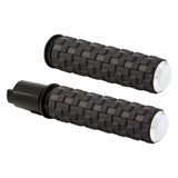 Arlen Ness Airtrax Grips for Harley Electronic Throttle - Chrome