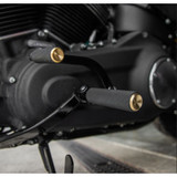 Arlen Ness Knurled Fusion Foot Pegs for Harley - Brass