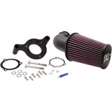 K&N Aircharger Intake w/ Bent Intake Tubes for Harley Touring/Softail/Dyna - Black