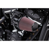 Cobra Cone Air Intake for 1999-2017 Harley Twin Cam Dual Cable - Black