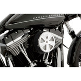 Vance & Hines Chrome Air Cleaner Cover For VO2 Naked & Round Air Cleaners - Skullcap Crown