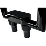 Drag Specialties 3" Straight Handlebar Risers/Top Clamp Kit for 1.5" Bars - Gloss Black