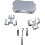 LA Choppers 1.5" Handlebar Riser/Top Clamp Kit - Chrome