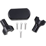 LA Choppers 3" Handlebar Riser/Top Clamp Kit - Gloss Black