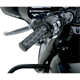 Hotop Designs Black Custom Rubber Grips for Harley Electronic Throttle