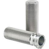 Joker Machine Clear Knurled Hand Grips for Harley Dual Cable