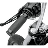 Todds Cycle Black Vice with Rubber Hand Grips for Harley Dual Cable