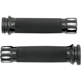 Avon Custom Contour Rival Grips for Harley Electronic Throttle - Black