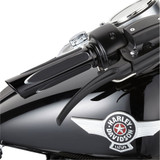 Arlen Ness Deep Cut Comfort Grips for Harley Dual Cable - Black