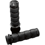Kuryakyn Premium ISO-Grips for Harley Dual Cable - Gloss Black