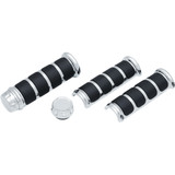 Kuryakyn Premium ISO-Grips for Heated Grips on Harley Electronic Throttle - Chrome