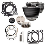 S&S 131" Stroker Cylinder and Piston Kit with Highlighted Fins for Harley M8