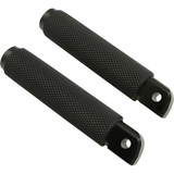 Rough Crafts Rubber Knurled Foot Pegs for Harley - Black