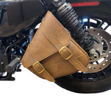 Willie & Max Dual Shock Brass Monkey Swingarm Bag - Brown