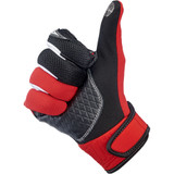 Biltwell Baja Gloves - Red/Black