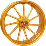 Performance Machine 21" One-Piece Aluminum Front Wheel for 2008-2021 Harley Touring - Assault Gold 