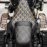 San Diego Customs Pro Series Performance Gripper Seat for 2008-2023 Harley Touring - Gold Stitch