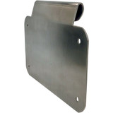 Alloy Art License Plate Mount for 1999-2021 Harley Touring w/ Hard Bags - Brushed Aluminum 