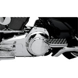 Joker Machine Finned Derby Cover for 1999-2018 Harley Big Twin - Chrome