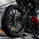 Lyndall Bow-Tie Cut 9-Spoke Rotor for Harley Models 