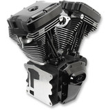 S&S 111" Twin Cam T111 Long Block Engine for 1999-2006 Harley - Black Edition