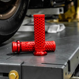 ODI x VANS Waffle Lock-On Grips for Harley Dual Cable - Red
