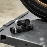 ODI x VANS Waffle Lock-On Grips for Harley Electronic Throttle - Black/Silver 