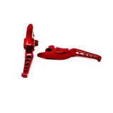 Boosted Brad Destroyer Shorty Brake & Clutch Lever Set for 2015-2022 Harley Softail - Red