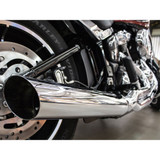 D&D Low Cat 2-Into-1 Up-Swept Exhaust for 2018-2024 Harley M8 Softail* - Chrome