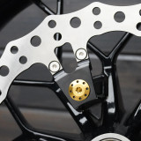 Arlen Ness Titanium Floating Front Brake Rotor Bolts for 2014-2023 Harley Touring - Gold