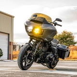 Custom Dynamics Shark Demon 2 Performance Headlight & Fog Lamp Combo Kit for 2015-2023 Harley Road Glide