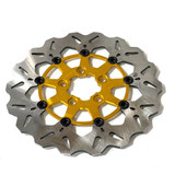 GBrakes Rear Wave Brake Rotor for 2008-2024 Harley Touring - Gold