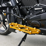Arlen Ness Diamond Floorboards for Harley - Gold