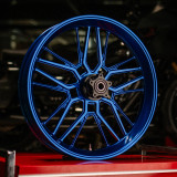 Arlen Ness Split Spoke Forged Wheel for Harley - Blue