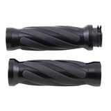 Drag Specialties Rubber Insert Grips for Harley Dual Cable