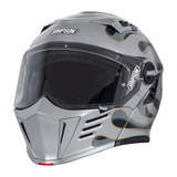 Simpson Mod Bandit Modular Helmet - Silver Wildfire